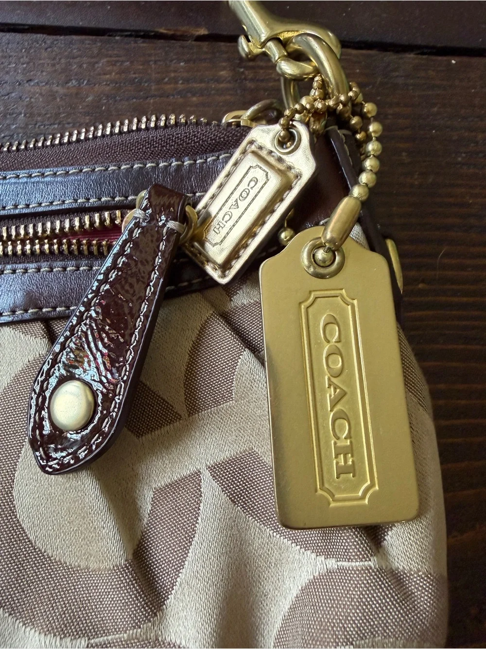 Coach Madison Op Art small hobo shoulder bag